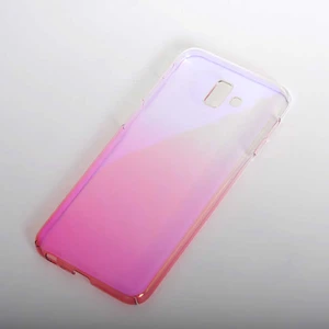 Cepustik Telefon Aksesuarları Galaxy J6 Plus Kılıf Parlak Renk Geçişli Kılıf
