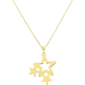 14 Ayar Altın Yıldız Kolye