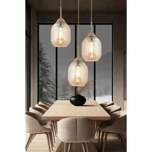 Hierro 3 Lü Yuvarlak Eskitme Modern Salon Avize