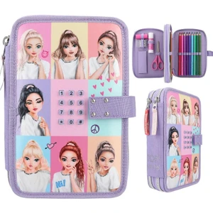 Top Model 2 Katlı Kalem Kutu Trousse Avec Code Snap Shots