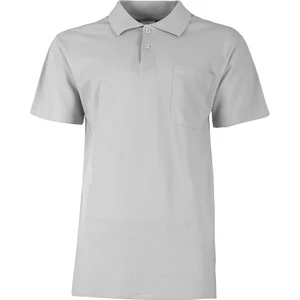 Lakos Polo Yaka Tshırt Melaj Gri-4Xl