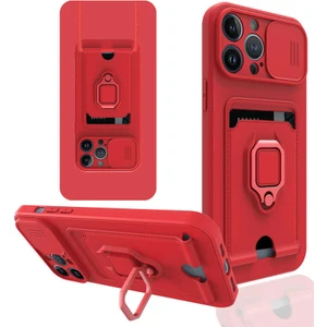 iPhone 13 Pro Max - Uyumlu ​zore Pelit Kapak-Kırmızı