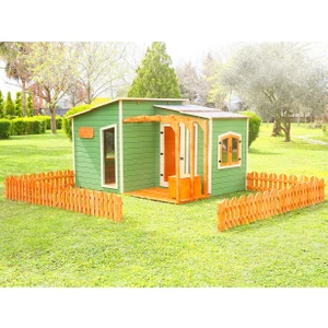 Ahşap Bahçeli Modern Playhouse (Oyun Evi)