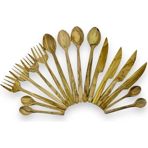 Ceren Wooden Zeytin Ağacı 16 Parça Kahvaltı Seti