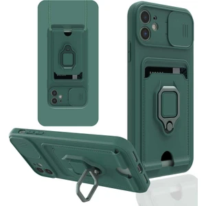 iPhone 11 - Uyumlu ​zore Pelit Kapak-Koyu Yeşil