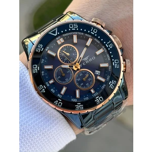 Çelik Kordon Iç Fonksiyonları Aktif Takvimli 30 mt Su Geçirmez Erkek Kol Saat EFM3542-T