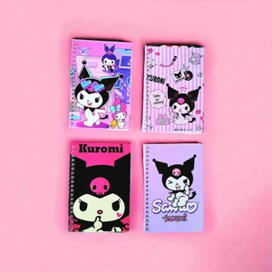 Çilek Home Avm Sanrio Kuromi ve Arkadaslari Spiralli Not Defteri,4 Adet