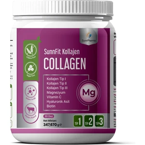 Bromelain Forte Sunnfit Kollajen Hidrolize Kollajen Peptitleri,Magnezyum,Hyaluronik Asit,Vitamin C,Biotin Takviyeedici Gıda