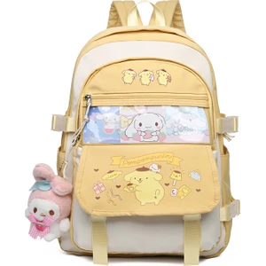 Kuromi Okul Çantası Kızlar Ilkokul Öğrencileri Üçüncü Ila Altıncı Sınıf Ortaokul Karikatür Sırt Çantası Sevimli Sanrio Sırt Çantası (Yurt Dışından)