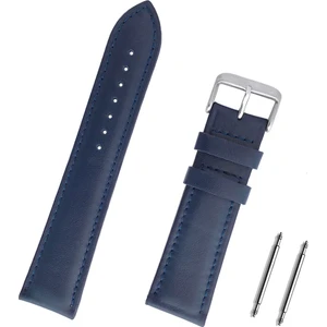 18MM Lacivert Hakiki Deri Saat Kordonu Kayış
