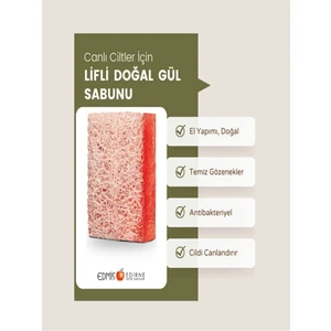 Kabak Lifli Gül Sabunu Doğal El Yapımı