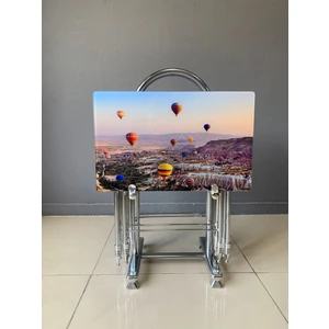 Camlı Çanta Sehpa, Camlı Zigon, 4lü Sehpa, 4lü Zigon,sehpa Takımı, Zigon, Sehpa