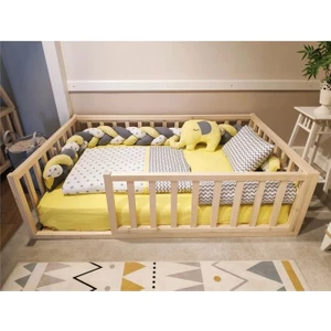 Baby Kinder Trendy Montessori Doğal Bebek ve Çocuk Karyolası