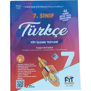Fit Yayınları 7. Sınıf Türkçe Fasikülü Föy İzleme Testleri