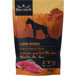 DOG CHEFS LAMB BONES 80 GR