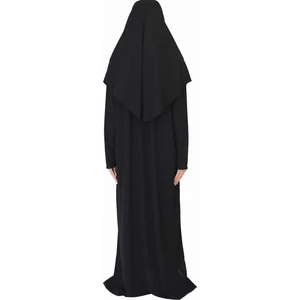 Zehranaz Namaz Elbisesi Siyah Fermuarlı Namaz Elbisesi3
