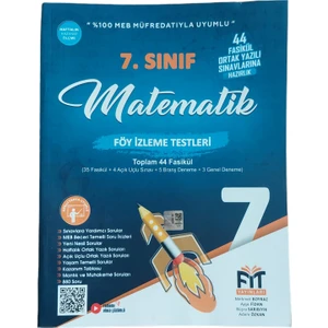 Fit Yayınları 7. Sınıf Matematik Fasikülü Föy İzleme Testleri