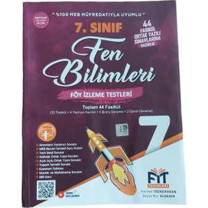 Fit Yayınları 7. Sınıf Fen Bilimleri Fasikülü Föy İzleme Testleri