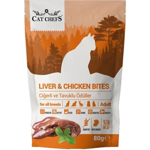 Cat Chefs Ciğerli Tavuk Etli Kedi Ödülü 80 gr