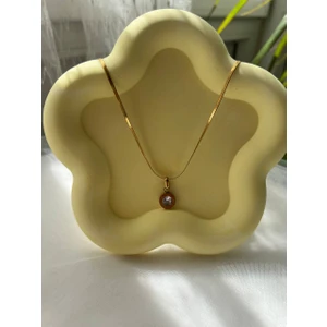 Love Candle Dekor Çiçek Tabak, Organizer, Takı Tabağı, Sunumluk, Sarı Tabak, Sarı Çiçek Tabak