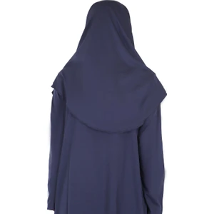 Zehranaz Namaz Elbisesi Koyu Lacivert Fermuarlı Namaz Elbisesi3