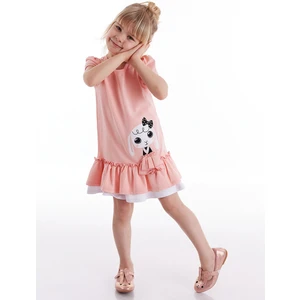Fırfırlı Tavşan Kız Çocuk Elbise