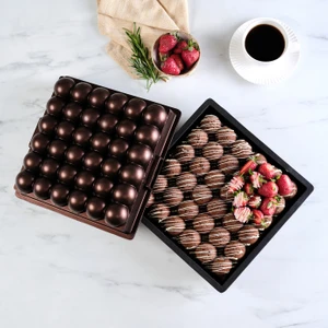 Cake Pro Karya Xl Döküm Kek Kalıbı Kahverengi 28 cm