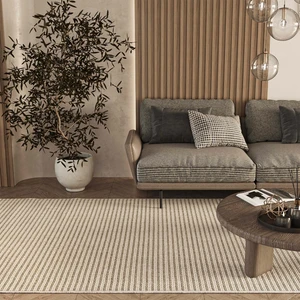 Cool Halı Elit 17 Bej Fildişi Bukle Salon Halısı Hav Toz Vermez Mutfak Halısı Etnik Örgü Desen Modern Koridor Halısı Makine Dokuması Kesme Yolluk