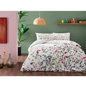 Ranforce Tek Kişilik Nevresim Takımı Cherry Yeşil