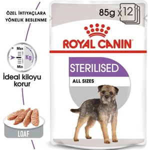 Royal Canin Sterilised Pouch Konserve Köpek Maması 85 Gr