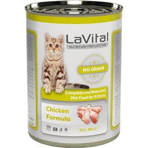 LaVital Kitten Tahılsız Tavuklu Yavru Kedi Konservesi 400 Gr