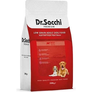 Dr.sacchi Premium Düşük Tahıllı Sığır Etli Yetişkin Köpek Maması 2 Kg
