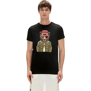Bad Bear Good Game 0 Yaka Erkek Tshirt - Siyah