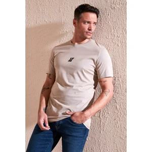 % 100 Pamuk Bisiklet Yaka Regular  Erkek T Shirt 5902753