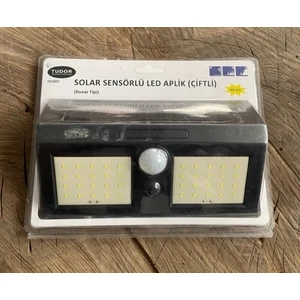 Sensörlü Kamp Lamba Aplik Bahçe Lambası Güneş Enerjili 40LED