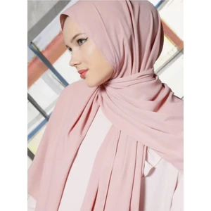 Flora Tekstil Krep Şifon Şal Pudra 210X 75 FLR241433