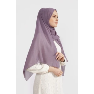 Flora Tekstil Krep Şifon Şal Lila 210X 75 FLR241433