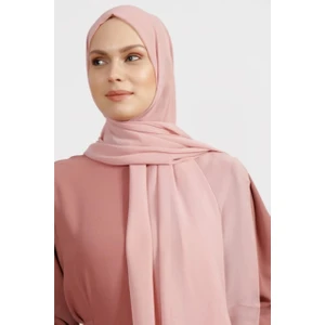 Flora Tekstil Krep Şifon Şal Somon 210X 75 FLR241433