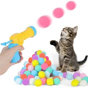 30 Adet Toplu Peluş Top Atan Interaktif Kedi Oyuncağı - FC422