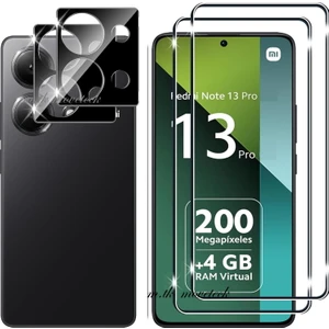M.TK Moveteck Xiaomi Redmi Note 13 Pro 4g Kamera Lens Koruyucu Cam + 9h Temperli Ekran Camı Seti (Bir Adet Lens Bir Adet Ekran Koruyucu)