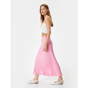 Viskon Midi Etek Normal Bel