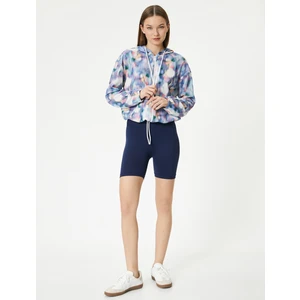 Spor  Dikişsiz Biker Tayt Yüksek Bel Slim Fit