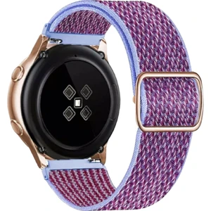 22 MM Universal Örgü Tokalı Bant Kordon Akıllı Pimli Bordo Mavi