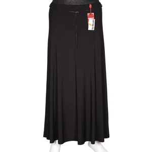 Kadın Safa Sandy Kumaş Parçalı Astarsız Lastikli Siyah Etek