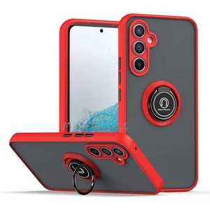 M.TK Moveteck Samsung Galaxy A25 Kılıf Kamera Korumalı Arkası Mat Renkli Tuşlu Yüzüklü Standlı Military Tank Zırh