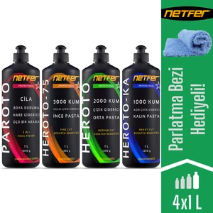 4'lü Çizik Giderici Pasta Cila Set - 4x1 L