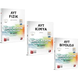 3D Yayınları AYT Fizik Kimya ve Biyoloji Deneme Seti 3 Kitap