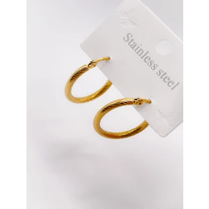 Çelik Küpe Vintage Halka Küpe 25MM Çaplı