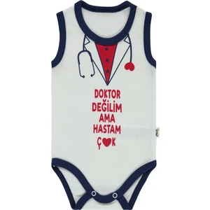 Civil Baby Erkek Bebek Çıtçıtlı Badi 1-36 Ay Lacivert