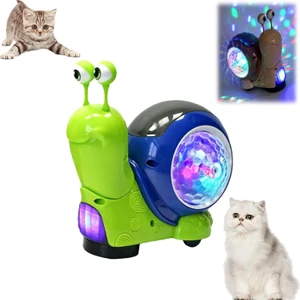 Kedi Salyangoz Oyuncak, Evcil Hayvan Salyangoz Kedi Oyuncak, Akıllı Algılama Elektrikli Kedi Oyuncak, Şarj Edilebilir Hareketli Kedi Oyuncak (Yurt Dışından)